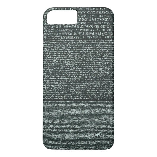 ロゼッタ石古代エジプトの象形文字ケースマ Case-Mate iPhoneケース (裏面)