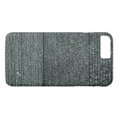 ロゼッタ石古代エジプトの象形文字ケースマ Case-Mate iPhoneケース (裏面(横))