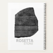 ロゼッタ石：古代エジプトの象形文字 プランナー手帳 (裏面)