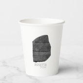 ロゼッタ石：古代エジプトの象形文字 紙コップ (裏面)