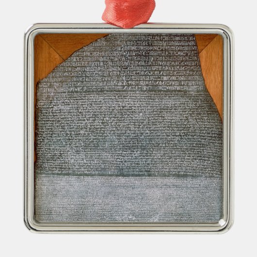 ロゼッタ石、城砦St. Julienからの、 メタルオーナメント (正面)