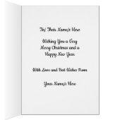 ロゼッティアートクリスマスカードによるクリスマスキャロル (内側 (右))