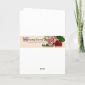 ロゼッティカードによるクリスマスキャロル シーズンカード (裏面)