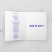 ロゼッティカードによるクリスマスキャロル シーズンカード (内部)