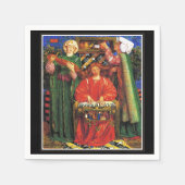 ロゼッティ – クリスマスキャロル スタンダードカクテルナプキン (正面)