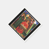 ロゼッティ – クリスマスキャロル スタンダードカクテルナプキン (角)