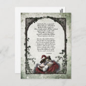 ロゼッティ「愛」のハガキビクトリアンー ポストカード (正面/裏面)