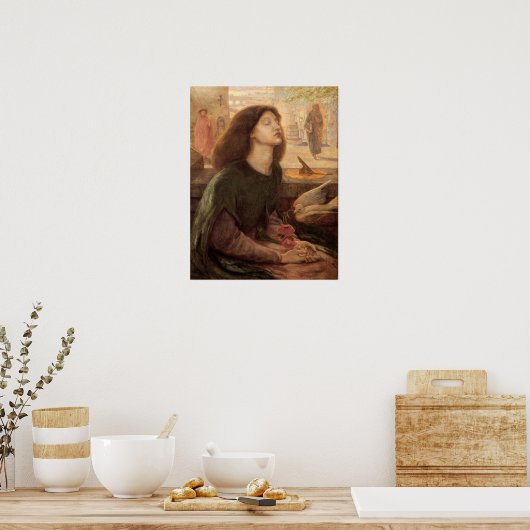 ロゼッティ – Beata Beatrix 1882 ポスター (キッチン)