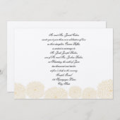 ロゼットクリームヘブライユダヤ人結婚式招待状 招待状 (正面/裏面)