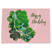 ロゼット多肉大抱き枕 ラージペーパーバッグ (正面)