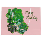 ロゼット多肉大抱き枕 ラージペーパーバッグ (裏面)