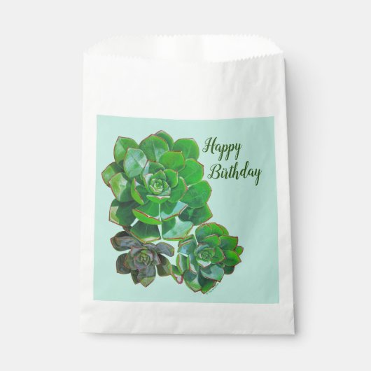 ロゼット多肉株バッグ フェイバーバッグ (正面)