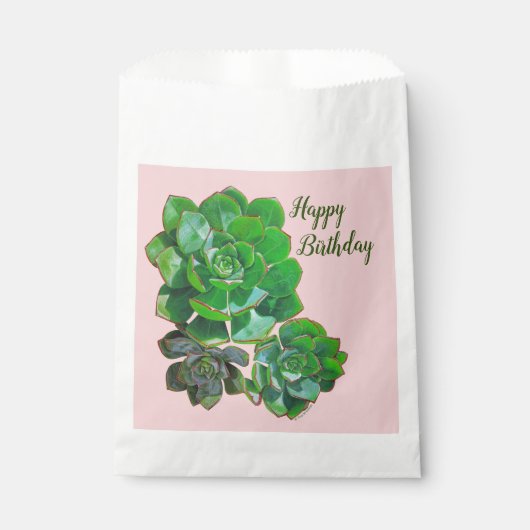 ロゼット多肉株バッグ フェイバーバッグ (正面)