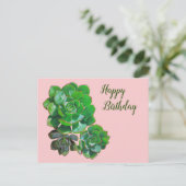 ロゼット多肉株ポストカード ポストカード (スタンド正面)