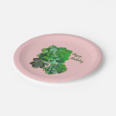 ロゼット多肉株紙プレート ペーパープレート (アングル)