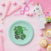 ロゼット多肉株紙プレート ペーパープレート (パーティー)