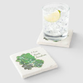 ロゼット多肉石砕石コースター ストーンコースター (横)