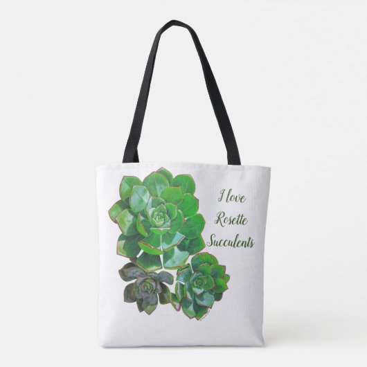 ロゼット多肉種トートバッグ トートバッグ (裏面)