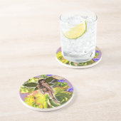 ロゼット多肉食の訪問者 コースター (側面)