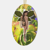 ロゼット多肉食の訪問者 セラミックオーナメント (左)