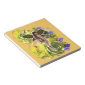 ロゼット多肉食の訪問者 ノートパッド (アングル)