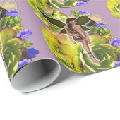 ロゼット多肉食の訪問者 ラッピングペーパー (ロールコーナー)