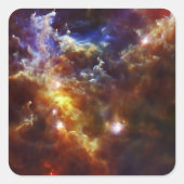 ロゼット星雲の恒星子供部屋 スクエアシール (正面)