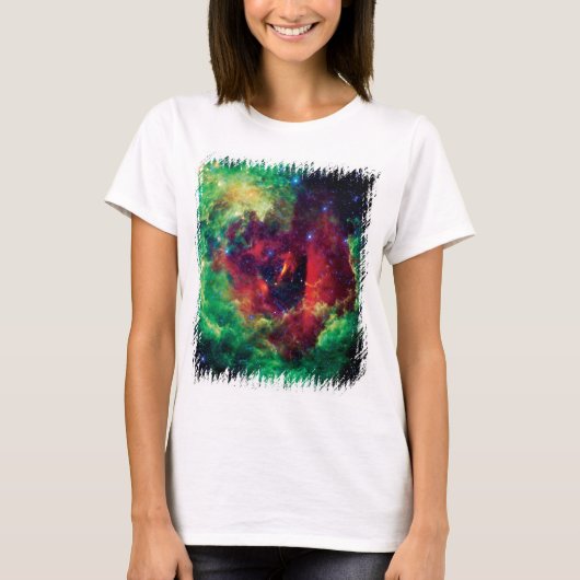 ロゼット星雲 NASA宇宙写真 Tシャツ (正面)