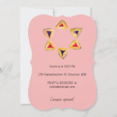 ロゼハマンタシェンスタープリムパーティの招待状 (裏面)