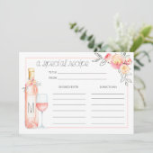 ロゼブライダルブランチレシピカード (スタンド正面)