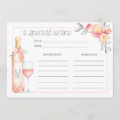 ロゼブライダルブランチレシピカード (正面)