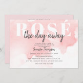 ロゼモダンオールデイ赤面バチェロレッテウィークエンド 招待状 (正面/裏面)