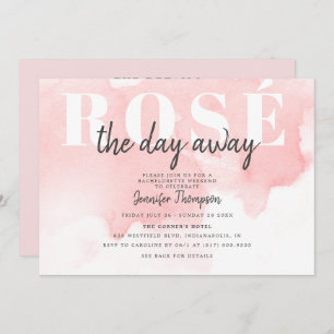 ロゼモダンオールデイ赤面バチェロレッテウィークエンド 招待状