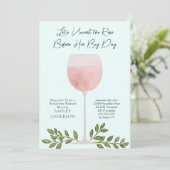 ロゼワインウォーターの色バチェロレッテ 招待状 (スタンド正面)