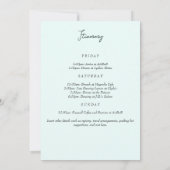 ロゼワインウォーターの色バチェロレッテ 招待状 (裏面)