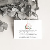 ロゼワインブライダルシャワーレシピリクエストエンクロージャ エンクロージャーカード