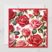 ロゼーガレンティーンズデイレディースブランチ 招待状 (正面)