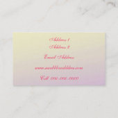 ロゼーハマーヴィンテージ名刺 名刺 (裏面)