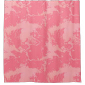 ロゼーピンク抽象芸術 シャワーカーテン (正面)