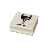 ロゼ赤面ワイングラスワイナリーヴィネヤードソムリエ ラバースタンプ (スタンプ)