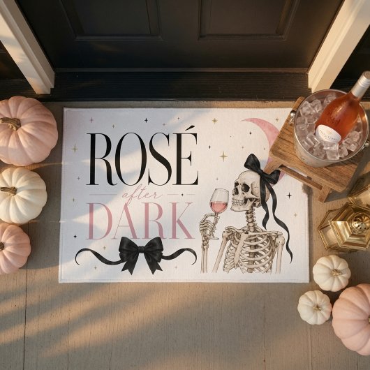 ロゼ アフター ダーク スケルトン ハロウィン ドアマット