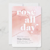 ロゼ オールデイ 21歳の誕生日招待状 招待状 (正面)