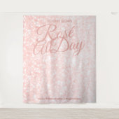 ロゼ オール デイ | イベント写真セルフィーバックドロップ タペストリー (正面)