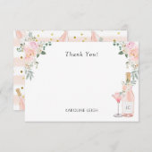 ロゼ オール デイ ブライダル シャワー サンキューカード (正面/裏面)
