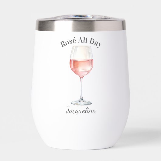 ロゼ・オール・デイ ワイン愛飲家 ワインタンブラー (正面)