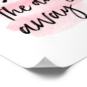 ロゼ・ザ・デイ遠くに |アートプリント ポスター (角)