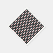 ロゼ ワインパターン スタンダードカクテルナプキン (角)