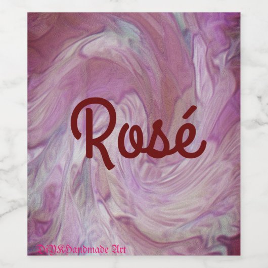 ロゼ ワインラベル (シングルラベル)