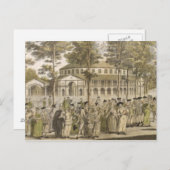 ロタンダ島のあるラネラの庭園の光景 ポストカード (正面/裏面)