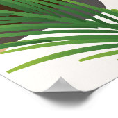 ロタンビーチホンジュラスヴィンテージ旅行ポスター ポスター (角)